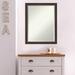 Beveled Wood Wall Mirror - Ashton Black Frame - Ashton Black