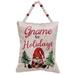 Gnome For The Holidays Pillow Ornament - 6.75"W X 8"L X 2.25"H