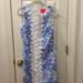 Lilly Pulitzer Dresses | Lilly Pulitzer Fox Print Dress Sleeveless Blue And White Size 6 | Color: Blue/White | Size: 6