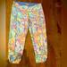 Lilly Pulitzer Pants & Jumpsuits | Lilly Pulitzer Luxletic Leggings Surf Gypsea Size L Eeuc | Color: Green/Pink | Size: L