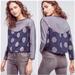 Anthropologie Tops | Anthropologie Postmark Polka Dot Cropped Shirt | Color: Blue/Silver | Size: S