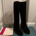 Tory Burch Shoes | Brand New Tory Burch Suede Platform Knee Boots | Color: Black | Size: 10