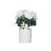 Gracie Oaks Pasqualino Ceramic Table Vase Ceramic in White | 8 H x 6.25 W x 6.25 D in | Wayfair 86ADDFEBF8414B92ABF0910D2C85A952