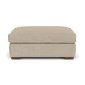 Latitude Run® 41" Wide Square Standard Ottoman Stain Resistant/Other Performance Fabrics in Brown | 18 H x 41 W x 29 D in | Wayfair