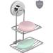 Rebrilliant Soap Dish for Shower w/ Suction Cup, Shower Soap Holder, Stainless Steel Bar Soap Holder, Soap Holder for Shower Wall | Wayfair