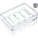 Rebrilliant 4 Pack Soap Holders, Soap Dish, Soap Saver, Clear Bar Soap Holders for Shower, Sink Bathroom Plastic | 0.9 H x 4.3 W x 3.1 D in | Wayfair