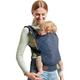 Kinderkraft Baby Carrier NINO Confetti Ergonomic Sling, Holder, Lightweight, Confortable, Ajustable, 2 Carrying Position: Front and Backpack, for Newborn, from 3 Month to 20 kg, Denim Blue