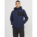 Softshelljacke JACK & JONES "JJ JJTYSON SOFTSHELL JACKET" Gr. XS, blau (navy) Herren Jacken Softshelljacken