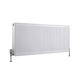 Milano Compact - Modern White Type 22 Central Heating Horizontal Double Panel Convector Radiator - 600mm x 1400mm