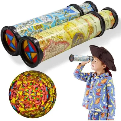 Kaléidoscope à Rotation Évolutive de 30cm pour Enfant Jouet Magique Changeant Réglable avec