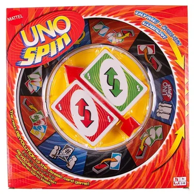 Jeu de société de cartes Spin UNO pour enfants divertissement familial amusant jeux de poker