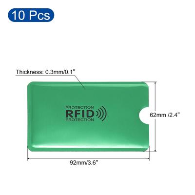 RFID Blocking Credit Card Sleeves, 10 Pcs Contactless Protector Holder