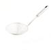 Kitchen Stainless Steel Oil Colander Ladle Mesh Strainer Silver Tone 13cm Dia