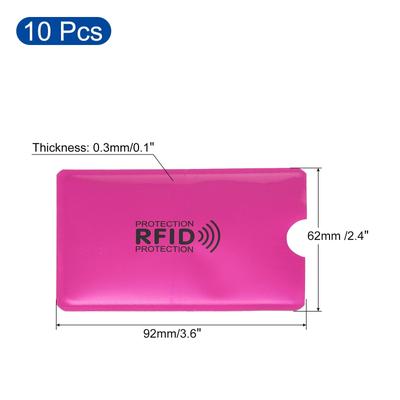 RFID Blocking Credit Card Sleeves, 10 Pcs Contactless Protector Holder