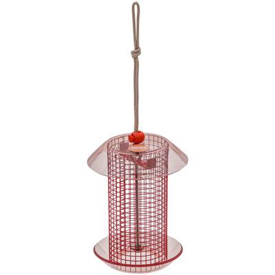 Birds Choice 6.5" Color Pop Collection Small Sunflower Seed Feeder Metal in Red/Pink/Brown | 6.5 H x 5 W x 5 D in | Wayfair CPFF1-RC