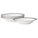 Noritake Odessa Set Of 4 Fruit Bowls, 6", 5 Oz. Bone China/Ceramic in Gray/White | 1.25 H x 6 W x 6 D in | Wayfair 4875-408D