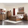 Millwood Pines Cocheta Vintage Bourbon 4-Piece Bedroom Set Wood in Brown | 55.75 H x 77.5 W x 99.25 D in | Wayfair 93F4E7B1C4754BE781F558C195A2A1FD