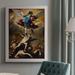 Astoria Grand The Fall of the Rebel Angels - Picture Frame Print Canvas in Blue/Brown | 27 H x 18 W x 2.5 D in | Wayfair