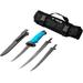 TRUE Fishing Fixed Blade Knives Kit 6/7.5/9.5in 5Cr13 Steel Fillet TPR Handle Titanium Nitride TRU-FXK-1000