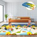 Baby Play Mat-Folding XPE Crawling Mat for Floor Foam Playmat Large Soft Baby Mat Floor-Extra Thick Waterproof Portable Floor Mat for Toddlers 180cm*200cm*1cm
