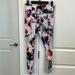 Athleta Pants & Jumpsuits | Athleta Floral Pattern With Sheer Panels Pants Size Xs | Color: White | Size: Xs