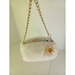 Disney Accessories | Disney Princeaa White Fur Handbag Purse Zipper Shoulder Or Wristlet Jewelszacky | Color: White | Size: Osg