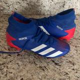 Adidas Shoes | Adidas Predator 20.3 Fg Soccer Cleats Blue Eg0964 Men's Size 7 | Color: Blue/Red | Size: 7