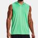 Under Armour Shirts | New Under Armour Men's Ua Velocity Sleeveless Hoodie | Vapor Green-Liberty Green | Color: Green/Silver | Size: S