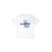 FLOW SOCIETY Short Sleeve T-Shirt: White Print Tops - Kids Boy's Size X-Small