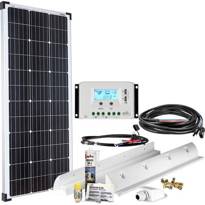 OFFGRIDTEC Solaranlage "mPremium L-100W/12V" Solarmodule Wohnmobil Solaranlage schwarz (baumarkt)