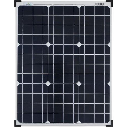„OFFGRIDTEC Solarmodul „“50W MONO 12V Solarpanel““ Solarmodule extrem wiederstandsfähiges ESG-Glas blau Solartechnik“