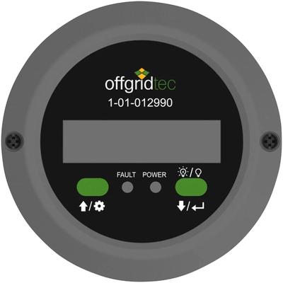 OFFGRIDTEC Spannungswandler "Remote Meter für PSI-Pro Spannungswandler" Wandler Dual-Interface-Design schwarz (schwarz, grau)