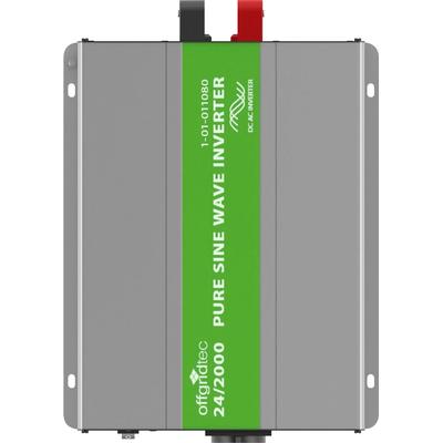 OFFGRIDTEC Spannungswandler "PSI Sinus RS485 2000W 3200W 24V 230V" Wandler grün (silber, grau, grün) Netzteile
