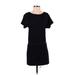 Theory Casual Dress - Mini: Black Solid Dresses - Women's Size 5