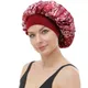 Bonnet en satin doux pour femme bonnet de chimio motif de paisey sommeil nocturne chapeau