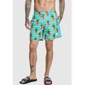 Badeshorts URBAN CLASSICS "Herren Pattern Swim Shorts" Gr. M, US-Größen, bunt (pineapple aop) Herren Badehosen Badeshorts