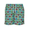 Badeshorts URBAN CLASSICS "Herren Pattern Swim Shorts" Gr. L, US-Größen, bunt (calavera aop) Herren Badehosen Badeshorts