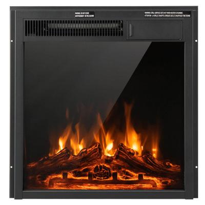 Costway 18/22.5 Inch Electric Fireplace Insert with 7-Level Adjustable Flame Brightness-22.5 inches