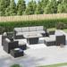 Corvus Xavier 13-piece Sectional Wicker Patio Sofa Set