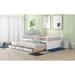 Full Size Functional Daybed with Trundle&3 Drawers, 79.5''L*56.9''W*31.4''H, 120LBS