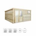 Abri de jardin en bois de 16,3m²