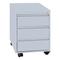 STEELBOXX Büro Rollcontainer Bürocontainer 3 Schubladen Lichtgrau Maße: 55x40x59cm 505150X