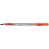 Bic America Gsmg11rd Round Stic Grip Xtra Comfort Ballpoint Pen Red Ink Medium Dozen (Pack Of 12 Pens)