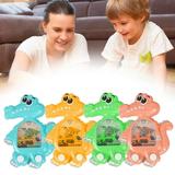 4 Pcs Christmas Stocking Stuffers-Animals Dinosaur Handheld Water Games Water Toss Ring Game Aqua Toy Water Ring Game Retro Pastime Game for Kids Adults Travel Game Dinosaur Toys Gifts Party Favors