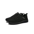 Woobling Mens Sneakers for Jogging Workout Fitness Lightweight Breathable Slip On Gym Athletic Tennis Shoes Black 8.5