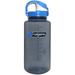 Nalgene Wide Mouth Sustain 32oz Water Bottle Slate Blue + Black OTF Cap