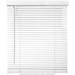 Biltek Cordless Window Blinds 1 Slat PVC Vinyl Venetian Horizontal Privacy Shade Sunray Protection White - 35 W x 64 H