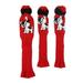 3Pcs/Set Cute Knitted Golf Club Head Covers with Number Tags covers for head Wood Golfer Accessories Long Neck