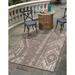 Rugs.com Outdoor Bohemian Collection Rug â€“ 8 x 10 Brown Flatweave Rug Perfect For Living Rooms Large Dining Rooms Open Floorplans