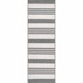 nuLOOM Heidi Multi Striped Indoor/Outdoor Runner Rug 2 x 8 Light Gray